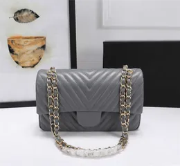 2023 Classic Designer Bag Cc Bags Handbag Designers Shoulder Chain v Diamond Lattice Famous Wallet Clip Pelle di pecora