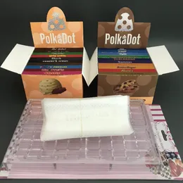 20 Arten neueste PolkaDot-Pilz-Schokoriegel-Verpackungsboxen. Große 4G-Polka-Dot-Pilz-Belgien-Schokoriegel-Verpackungsbox mit Aufklebern und Verpackungsbeuteln