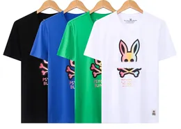 erkek tasarımcı t gömlek tişörtleri Tees Erkek T Shirt Kadın Klasik psiko tavşan logo baskı gevşek bisiklet yaka çift T-Shirt Man S Casual Gömlek Tops