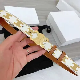 Designer Womens äkta läder rekommenderar Cintura Donna atriompheoe Shiny Golden Sier Buckle Belt