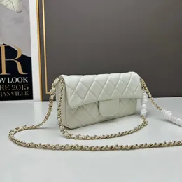 10A 1: 1 top Fashion borsa a tracolla aperta con fibbia in pelle di pecora con motivo a diamante in metallo con paillettes per borsa a tracolla classica da donna di lusso