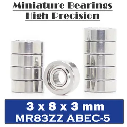 مجموعات الدراجات MR83ZZ تحمل 383 مم 10 PCS ABEC5 MINIATURE MR83 Z ZZ عالية الدقة MR83Z محامل الكرة 230612