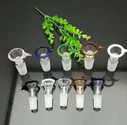 Szklane rurki do palenia produkują ręcznie dmuchane bongs Nowy kolorowy adapter szklany zaczep skalisty