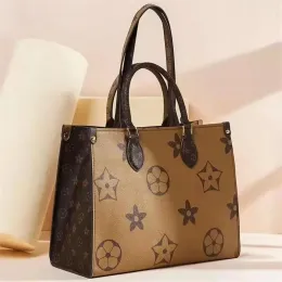 luxury designer bags women handbag purse Hot High quality wallet brand Brown flower tote bag ladies Casual tote leather shoulder bags
