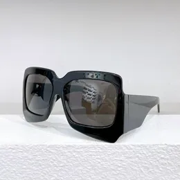 Czarne okulary przeciwsłoneczne oversizezowane ciemne szare obiekty kobiety Sunnies Gafas de sol sonnenbrille shades uv400 okulary z pudełkiem