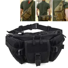 Ny taktisk midjeväska Molle Hip Crossbody Bag Portable Fanny Pack med mobiltelefonfodral för kvinnliga män utomhus camping klättring292673