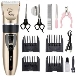 Grooming Electric Dog Clippers husdjur Katter Hår Clipper Animals Grooming Haircut Cutter Shaver Trimmer Set Professional Readgeble