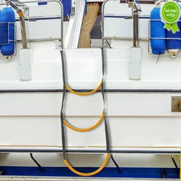 Novo entretenimento aquático inflável é muito simples de subir escada dobrável cinto de náilon corda de escada para barco latable caiaque a motor