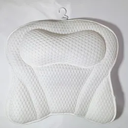 枕吸引カップの首と背中のサポートヘッドレスト枕が家のホットタブバスルームクッションのアクセサリーのために厚くなった新しいバス枕