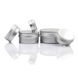 Contenitori vuoti per balsamo per labbra in alluminio Vasetti per creme cosmetiche Vasetti per vasi di latta 5 10 15 30 50 100 g Ckshc