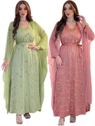 Grundläggande avslappnade klänningar Eid Evening Dress Diamond Muslim Women Mesh Abaya Party Ramadan Abayas Caftan Kaftan Saudi Arab Maxi Vestidos 2023 230613