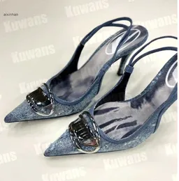 D-Venus SB Denim Heels Slingback Damen Sandalen Pumps D Kittie Canvas D Venus Beach Sommer Luxus Designer High Slipper Party Sexy Hochzeiten4