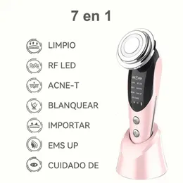Face Care Devices Beauty Massager Iontophoresis Instrument 7 Modes EMS Highfrequency Vibration Massage to Firm Skin and Relieve Aging 230613