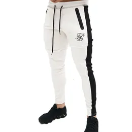 Мужские брюки Высококачественные бренды SIK Silk Brand Polyester Fitness Casual Daily Training Sports Брюки для бега 230614