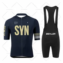 Ensemble Cyclisme Homme 2 Pièces - Maillot Manches Courtes + Cuissard Bretelles Gel