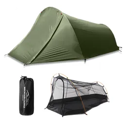 텐트 및 대피소 방수 캠핑 텐트 2 인용 야외 텐트 캠핑 자전거 하이킹 하이킹 Muntaineering Beach Summer Ultralight Automatic Tent 230613