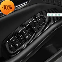 Wholesale For Mazda 3 Axela BP CX-30 DM Accessories 2020 2021 2022 Carbon Fibre Inner Armrest Door Window Glass Lift Switch Button Panel