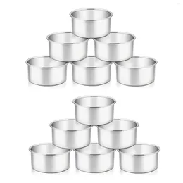 Baking Tools 12X 4 Inch Cake Pan 6 Piece Mini Round Tier Pans Set For Steaming