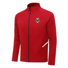 Villarreal CF Men's Leisure Sport Coat Autumn Warm Coat Outdoor Jogging Sports Shirt Leisure Sports Jacket