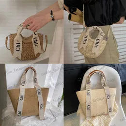 Bolsa de grife Moda Sacos de balde de tecido Cesta portátil Bolsa de palha Amadeirada Sacos de viagem ao ar livre Sacos de praia Saco de compras crossbody caitlin_fashion_bags