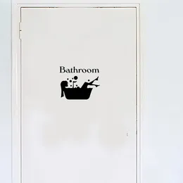 Yeni Banyo Duvar Sticker Tuvalet Dekoru Oturma Odası Dolabı Ev Dekorasyon Çıkartmaları Kendini Yapışkan Duvar Vural Wc İşaret Kapısı Toptan 20 PCS