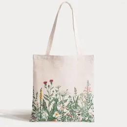 Сумки для хранения Wildflower Art Beautiful Retro красивые милые сумочки на плечах кассовые магазины девушки сумочка женщины элегантная сумка с холстом