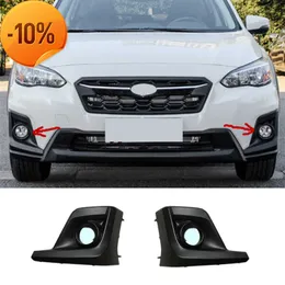 Wholesale Car Front Bumper Fog Light Lamp Frame Cover Foglight Chrome Trim Cap Hood For Subaru XV Crosstrek 2018 2019 2020 Accessories