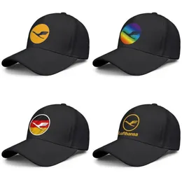 Lufthansa Airline Symbol Logo Mens and Womens Justerbar Trucker Cap Design Sportteam Stylish Baseballhats German Flag Logo Gay 254U