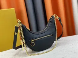 Original Ladies Messenger Emosed Shoulder Bag M81166 M81098 Moon Bag Nicolas Ghesquiere Croissant handväska halvmåne Baguette Bag 23 Underarm Purse Luxury Tote