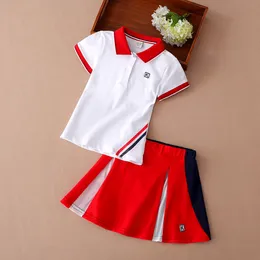 Clothing Sets Children Girls Outfits Sets Summer Casual Tshirt and Skirt Set 2pcs Baby Clothes Kids Badminton Tennis Running Sportswear Fitnes 230613