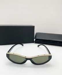 Högkvalitativ 5436 Cat Eye Solglasögon för kvinnor Designer Solglasögon Fashion Outdoor Classic Style Eyewear Retro Unisex Driving Anti-UV400 Oval Lens Gereglasses