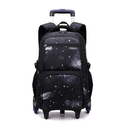Sırt çantaları 2 tekerlekler seyahat haddeleme bagaj çantası okul arabası sırt çantası çocuklar için çocuklar için sırt çantası on tekerlek üzerinde çocuk 230613
