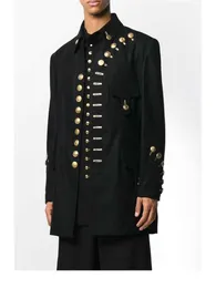 Men's Suits Blazers S4XL Men clothing fashion GD Many buttons military uniforms suit jacket hairstylist plus size stage costumes 230613