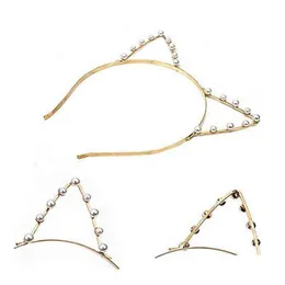 Hair Accessories Faux Ears Women Cat Alloy Rhinestones Headband Hairbands Fashion Girls Head Bands Cute Pop Drop Delivery Baby Kids Dhhva