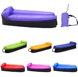 Sleeping Bags Inflatable Sofa Cushion Camping Air Tent Bed Sleeping Bag Lazy Beach Air Mattress Folding Lounger Chair Garden Outdoor Furniture 230613