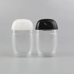 30 ml Hand Sanitizer Bottle Pet Plastic Half Round Flip Cap Bottle Children's Carry Desinfectant Hand Sanitizer Bottle PVUWP