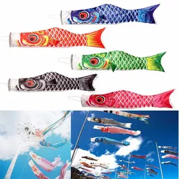 Bahçe Dekorasyonları Yeni Stil 40/70/100 CM NOBORI Sazan Rüzgar Çorapları Koinobori Renkli Balık Bayrağı Asma Duvar Ev Dekor