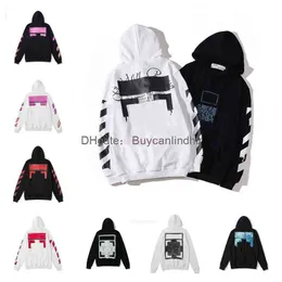 Offes Men's Hoodies Sweatshirts 2023Autumn Brand Hoodie Gilded Plastic and Women's Par's White T-shirts White Tops