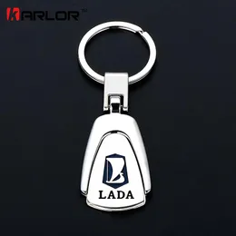 Dla metalowej łańcucha kluczy Auto Key Key Akcesoria Stylizacja samochodowa dla Lady Granta Niva Propera Kalina 2 Largus vesta xray8240302b