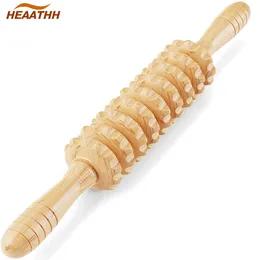 Massageador de Corpo Inteiro Ferramentas de Massagem Terapia de Madeira Muscle Roller Stick Maderoterapia Massageador Corporal Rolante para Alívio da Dor Celulite Drenagem Linfática 230614