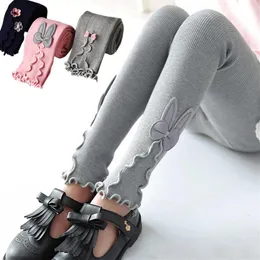 ragazza Leggings Bambini Autunno caldo Leggings elasticizzati in cotone Abbigliamento skinny Pantaloni Pantaloni 3 5 7 8 9 10 11 12 anni Abbigliamento per bambini297I