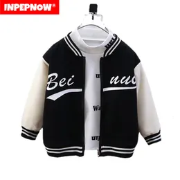 Jackets 1-6T Kid Fashion Jacket for Boy Girls Coat Spring Autumn Baseball Uniform Cotton Light Weight Outerwear Baby Child Clothes JK006 230614