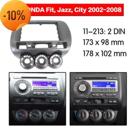Honda Fit Jazz 2002-2008 용 도매 Din Android 헤드 자동 스테레오 대시 플라스틱 패널 마주 페이스 플레이트 액세서리