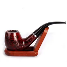 Smoking Pipes New Durable Wooden Enchase Pipe Tobacco Cigarettes Cigar Gift Drop Delivery Home Garden Household Sundries Accessories Dhdey