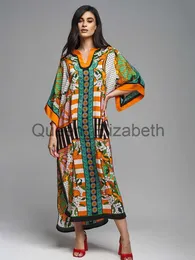 Vestidos Casuais Fato de Banho Estampado Cobertura 2023 Robe Plage Pareos Kaftan Maxi Boho Vestido Tamanho Grande Biquíni Cobertura Túnica Vestido Feminino Roupa de Praia J230614