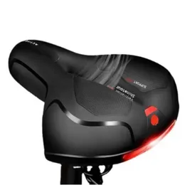 Bisiklet Saddles İçi Boş Nefes Alabilir Bisiklet Eyer Erkek Kadınlar MTB Yolu Şok Emici Konforlu Büyük Popo Koltuğu Güvenlik Uyarısı P230614