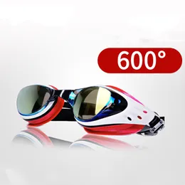 Goggles myopia anti-fog UV 보호 수영 안경 남성 여성 방수 실리콘 다이빙 안경 전문 서핑 고글 230613