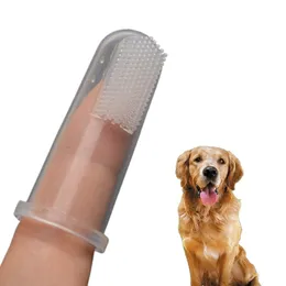 Pet Finger Toothbrush Soft Latex Dog Tooth Cleaner Cat Teeth Cleaning Dental Care