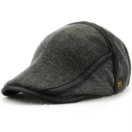 Kapelusz Duckbill Winter Warm Newsboy Flat Scally Baseball Cap Ivy Cabbie Driver Drving Hunting Golf Mężczyźni Kobiety Gatsby Snap Vintage BERE3479