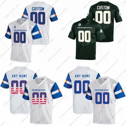 Custom NCAA Colorado State College Football Jerseys Crespo-Jaquez Dabovich Elliott Gardner Hamilton Heil Henderson Jervis Karas Moss Norris Oberhofer Scott